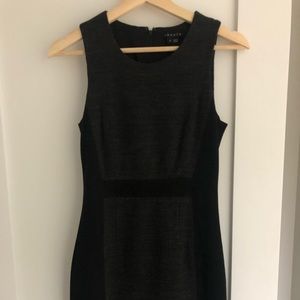 Theory grey and black work dress